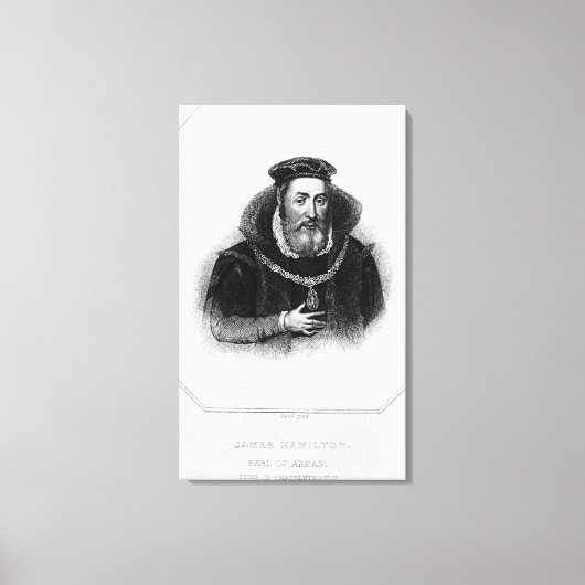 ポートレート・オブ・ジェームズ・ハミルトン第2回アラン伯爵 キャンバスプリント (正面)