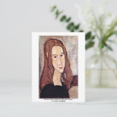 ポートレート・オブ・ジャンヌ・ヘブテルヌ[Head In Profile]., ポストカード (スタンド正面)