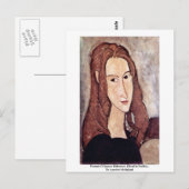 ポートレート・オブ・ジャンヌ・ヘブテルヌ[Head In Profile]., ポストカード (正面/裏面)