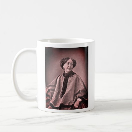 ポートレート・オブ・ジョージ・サンド・バイナダル コーヒーマグカップ (左)