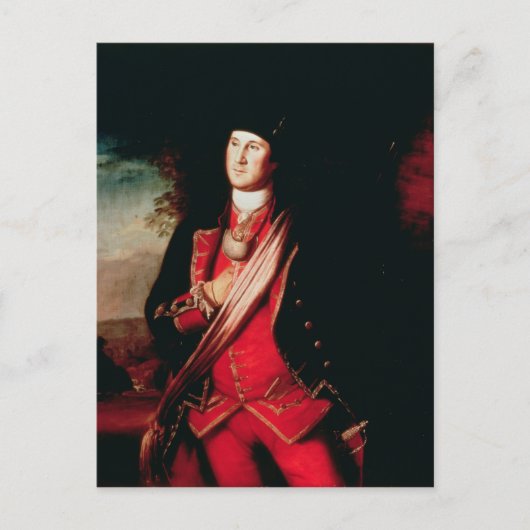 ポートレート・オブ・ジョージ・ワシントン1772 ポストカード (正面)
