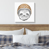 ポートレート・オブ・スロス |オートバイヘルメット キャンバスプリント (インサイチュ (寝室))