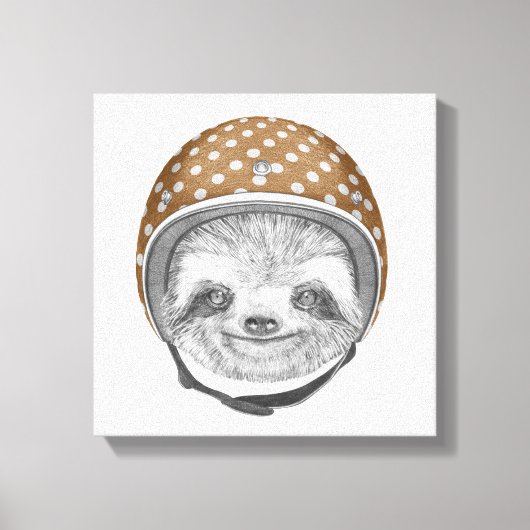 ポートレート・オブ・スロス |オートバイヘルメット キャンバスプリント (正面)