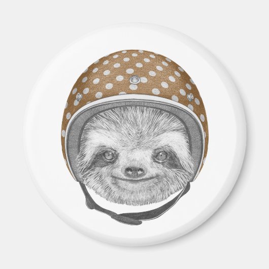 ポートレート・オブ・スロス |オートバイヘルメット マグネット (正面)