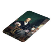 ポートレート・オブ・チャールズ・ディケンズ(油・オン・キャンバス) マグネット (左側)