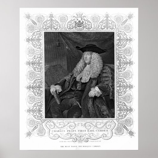 ポートレート・オブ・チャールズ・プラット、第1アール・カムデン ポスター (正面)