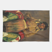 ポートレート・オブ・ディグイト・ロイバルbyロバート・アンリ キッチンタオル (横)