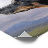 ポートレート・オブ・ドーバーマン | カール・ライチェルト ポスター (角)