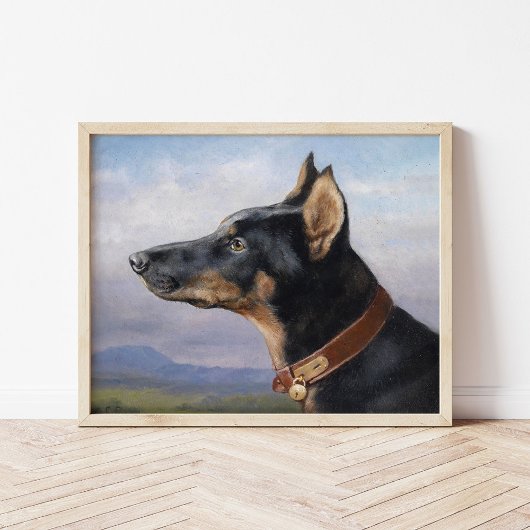 ポートレート・オブ・ドーバーマン | カール・ライチェルト ポスター