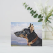 ポートレート・オブ・ドーバーマン | カール・ライチェルト ポストカード (スタンド正面)