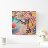 ポートレート・オブ・フェリックス・フェネオン、シニャック スクエア壁時計 (ホーム)