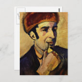 ポートレート・オブ・フランツ・マルク威厳がある・バイ・マッケ ポストカード (正面/裏面)