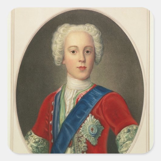 ポートレート・オブ・プリンス・チャールズ・エドワード スクエアシール (正面)