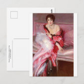 ポートレート・オブ・マダム・ジュラード・イン・レッド ポストカード (正面/裏面)