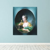 ポートレート・オブ・マダム・バドアン（フランソワ・ブーチャー） キャンバスプリント (インサイチュ (ウッドフロア))