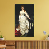 ポートレート・オブ・マドモワゼルX, 1873 キャンバスプリント (インサイチュ (リビング))