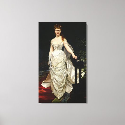 ポートレート・オブ・マドモワゼルX, 1873 キャンバスプリント (正面)