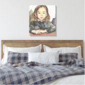 ポートレート・オブ・マリー(かわいい少女) キャンバスプリント (インサイチュ (寝室))