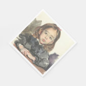 ポートレート・オブ・マリー（かわいい少女） スタンダードランチョンナプキン (角)