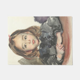 ポートレート・オブ・マリー（かわいい少女） ドアマット