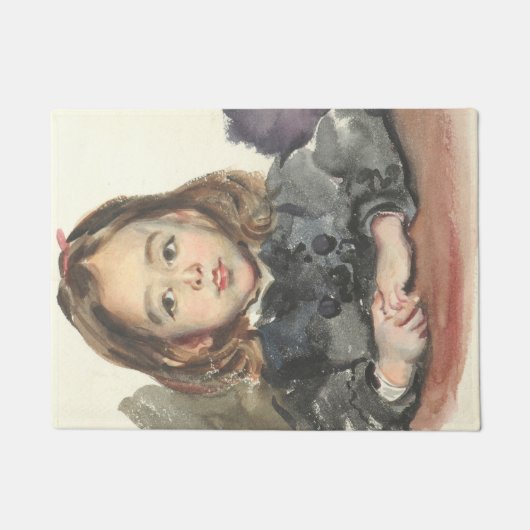 ポートレート・オブ・マリー(かわいい少女) ドアマット (正面)