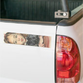 ポートレート・オブ・マリー（かわいい少女） バンパーステッカー (トラック上)