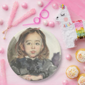 ポートレート・オブ・マリー(かわいい少女) ペーパープレート (パーティー)