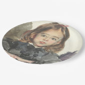 ポートレート・オブ・マリー(かわいい少女) ペーパープレート (アングル)
