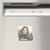 ポートレート・オブ・マリー(かわいい少女) マグネット (インサイチュ (食洗機))