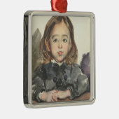 ポートレート・オブ・マリー（かわいい少女） メタルオーナメント (右)