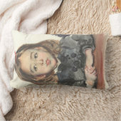 ポートレート・オブ・マリー（かわいい少女） ランバークッション (ブランケット)