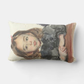 ポートレート・オブ・マリー（かわいい少女） ランバークッション (裏面)