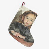 ポートレート・オブ・マリー(かわいい少女) ラージクリスマスストッキング (正面 (吊り時))