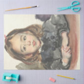 ポートレート・オブ・マリー（かわいい少女） 薄葉紙 (クラフト)