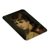 ポートレート・オブ・ヤング・ガール(油・オン・パネル) マグネット (右側)