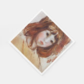 ポートレート・オブ・ヤング・ガール(by Berthe Morisot) スタンダードランチョンナプキン (角)