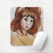 ポートレート・オブ・ヤング・ガール(by Berthe Morisot) マウスパッド (マウス)