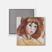 ポートレート・オブ・ヤング・ガール(by Berthe Morisot) マグネット (正面/裏面)