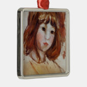 ポートレート・オブ・ヤング・ガール(by Berthe Morisot) メタルオーナメント (右)