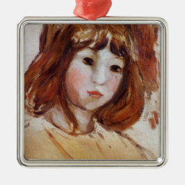 ポートレート・オブ・ヤング・ガール(by Berthe Morisot) メタルオーナメント