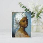 ポートレート・オブ・ヤング・ブラック・ウーマンクラシック・アート ポストカード (スタンド正面)