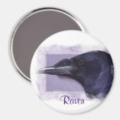 ポートレート・オブ・レイヴン・コーヴィッド愛好家アートデザイン マグネット (正面/裏面)