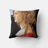 ポートレート・オブ・レディ・サンドロ・ボッティチェリ クッション (裏面)
