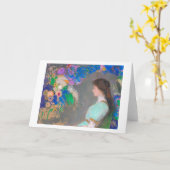 ポートレート・オブ・ヴィオレット・ヘイマン・レドン カード (黄色い花)