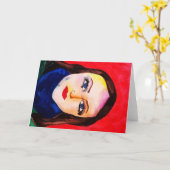 ポートレート カード (黄色い花)