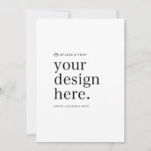 ポートレート カード あなたのデザインをアップロード 5" x 7" (正面)