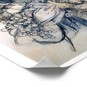 ポートレート(勉強)、Alphonseミュシャ ポスター (角)