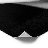 ポートレート，女性，ミステリアス，白黒 ポスター (角)