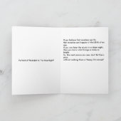 ポートレート『月明かりの中のルドルフ』 シーズンカード (内部)