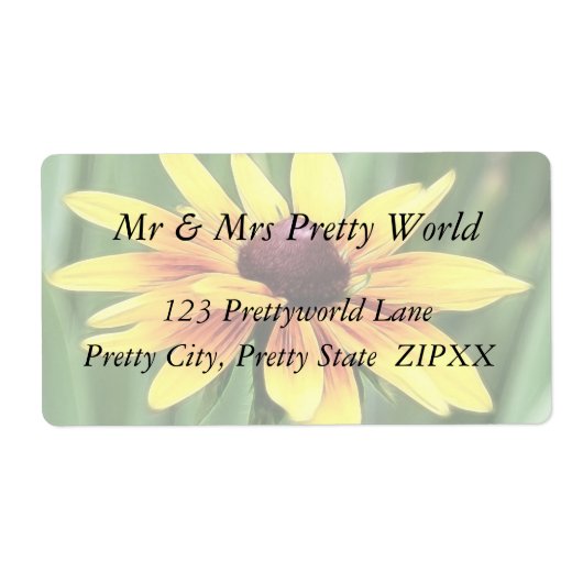 ポートレート- Black Eed Susan ラベル (正面)